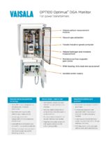Katalogový list DGA monitoru OPT100 - Optimus™ DGA monitor olejových transformátorů OPT100
