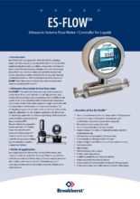 Brožura s technickými daty ES-FLOW ultrazvukový průtokoměr - ES-FLOW, ultrazvukový průtokoměr