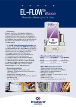 Brožura s technickými daty EL-FLOW Base - EL-FLOW Base, regulátor hmotnostního průtoku plynu