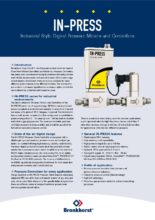 Brožura s technickými daty IN-PRESS - EL-PRESS, elektronické tlakoměry a regulátory tlaku
