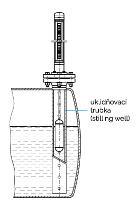 Magnetický stavoznak s horní montáží - uklidňující trubka