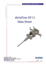 Katalogový list deltaflow DF12 - deltaflow – průměrovací Pitotova trubice pro měření průtoku páry, plynu a kapalin