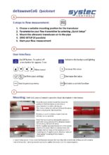 deltawaveCoG-P Quickstart - deltawaveC – přenosný ultrazvukový průtokoměr