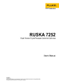 Manuál Fluke 7252 - Pneumatické kalibrátory tlaku Fluke 7000