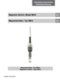 Manuál - Magnetický spínač MSA - Magnetický spínač MSA